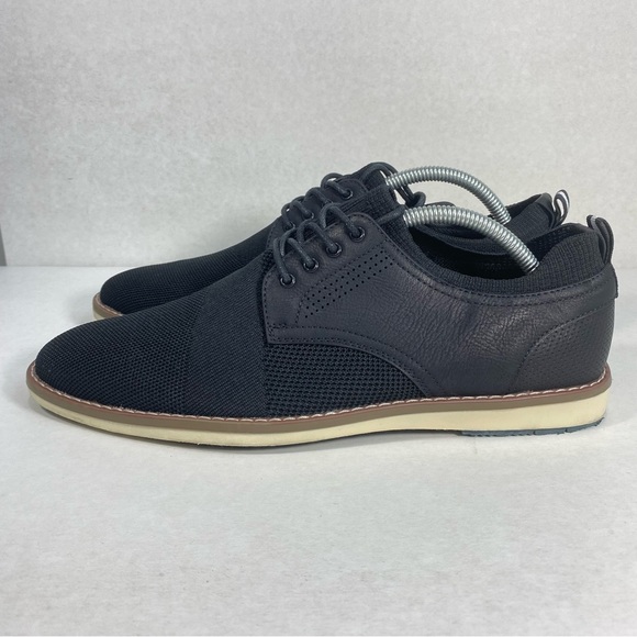 Steve Madden Knit Lace Up Black Dress Casual Shoes; Men’s Size 10 M — Excellent! - Picture 3 of 15